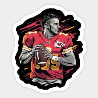 mahomes football chiefs design Sticker